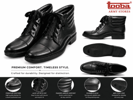 Leather Front Zip with Laces T0508